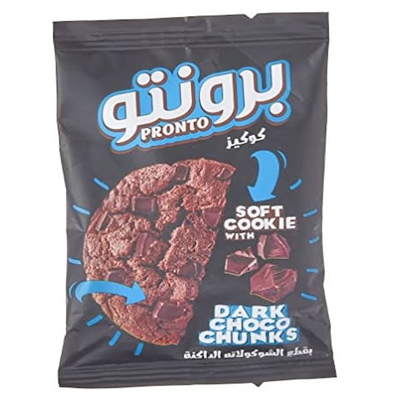 Pronto Soft Cookies, Dark Chocolate Flavor, 40 G
